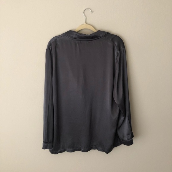 XiRena JULES JACKET MIDNIGHT Holiday Satin Blazer size Large - Picture 12 of 14